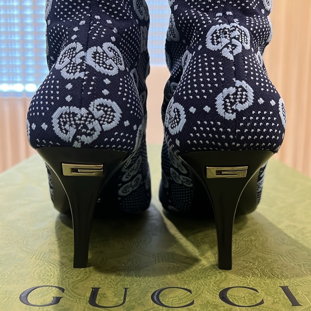 🔥🔥🔥Authentic Gucci Tech.GG Jersey Tom H175 over knees boots - Picture 7 of 17